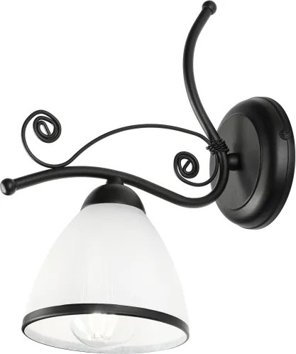Aplica de perete RETRO 1x E27/60W/230V negru/alb
