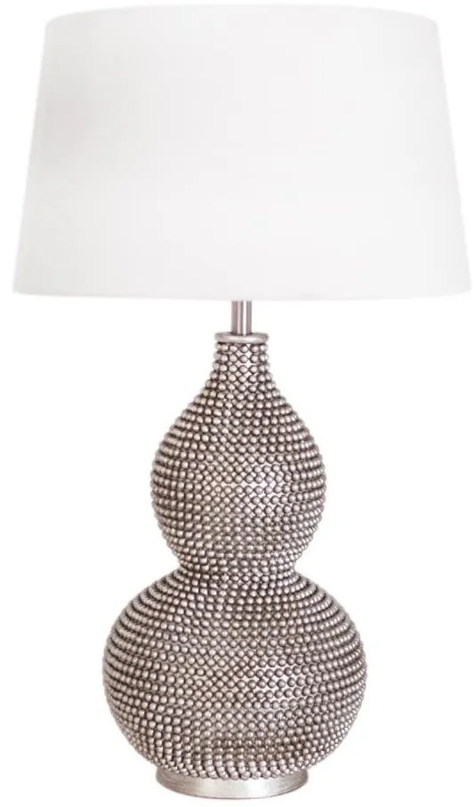 ByRydens 4001840-6508 - Lampă de masă LOFTY 1xE27/5W/230V alb/argintiu