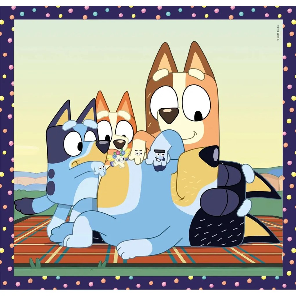 Bluey Together Puzzle 3x48 de Clementoni