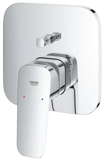 Baterie cada-dus incastrata Grohe Cubeo crom lucios fara corp ingropat