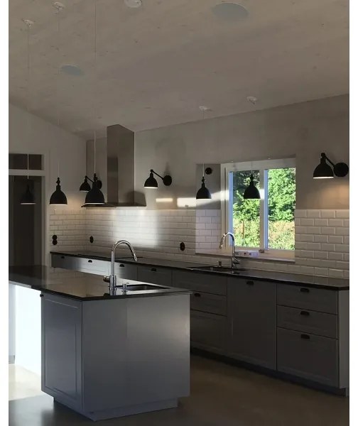 ByRydens 4300120-4007 - Lampă de perete BAZAAR MINI 1xE27/5W/230V negru