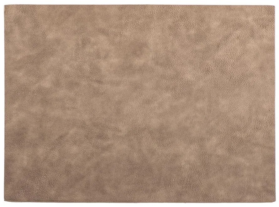 Suport farfurie din imitație de piele ZicZac Troja Rectangle, 33 x 45 cm, maro