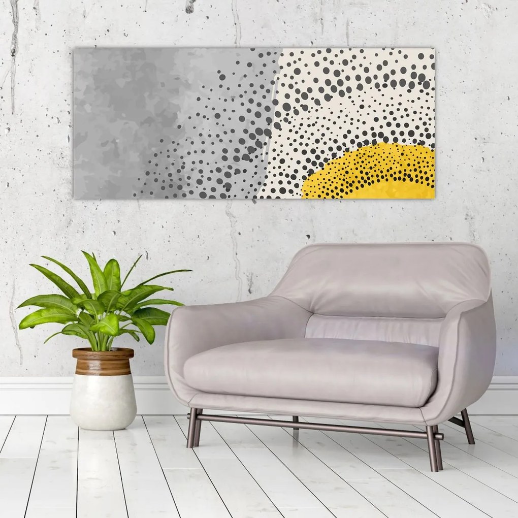 Tablou - pictură abstractă de plajă N⁰3 (120x50 cm)