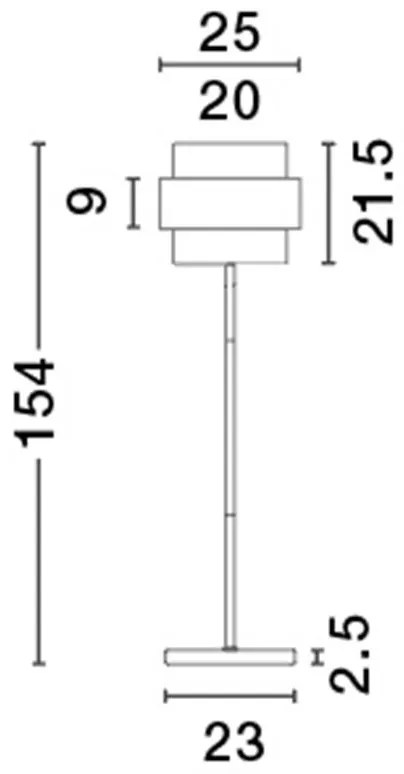 Lampadar, Lampa de podea design modern SIANNA