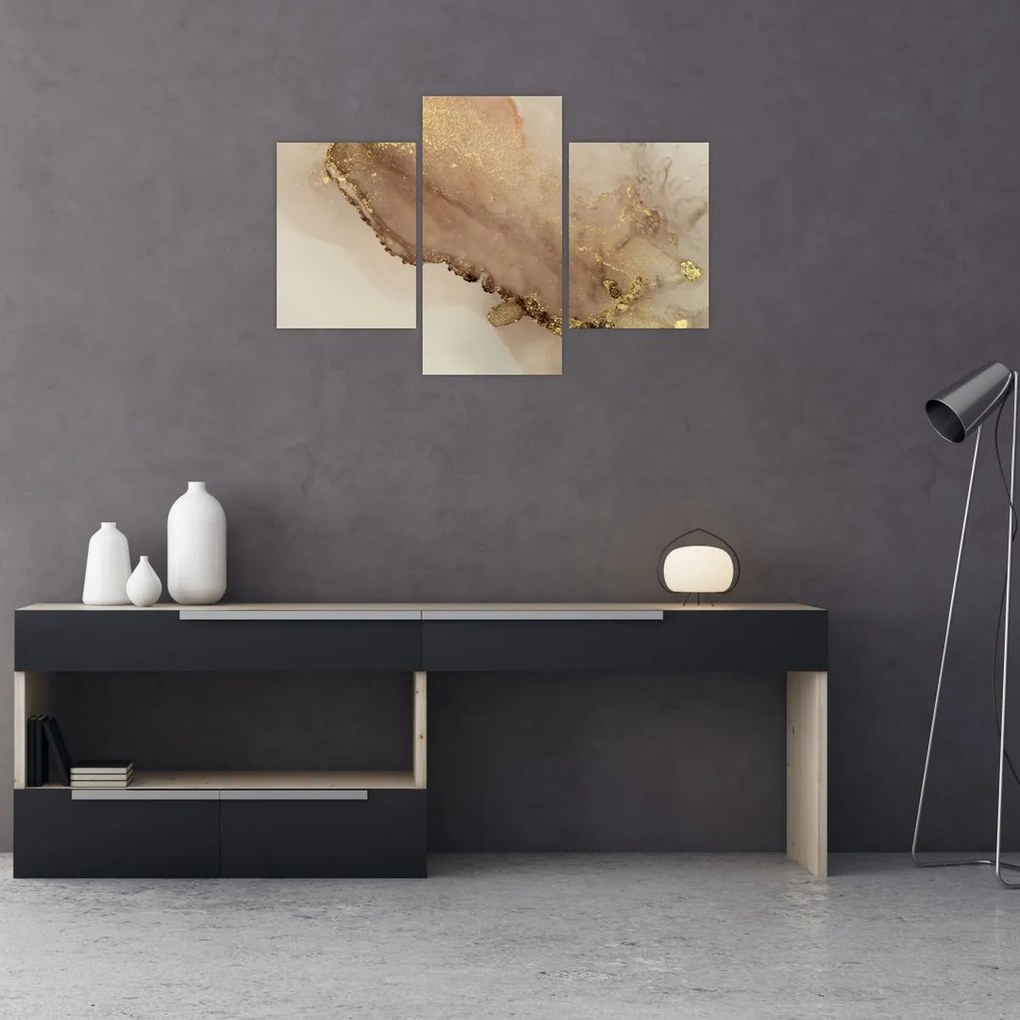 Tablou - Sclipici auriu (90x60 cm)