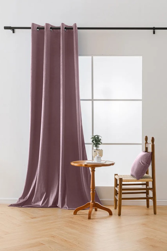 Draperie opaca VELVET violet deschis 140x270 cm Agatat: Rejansa