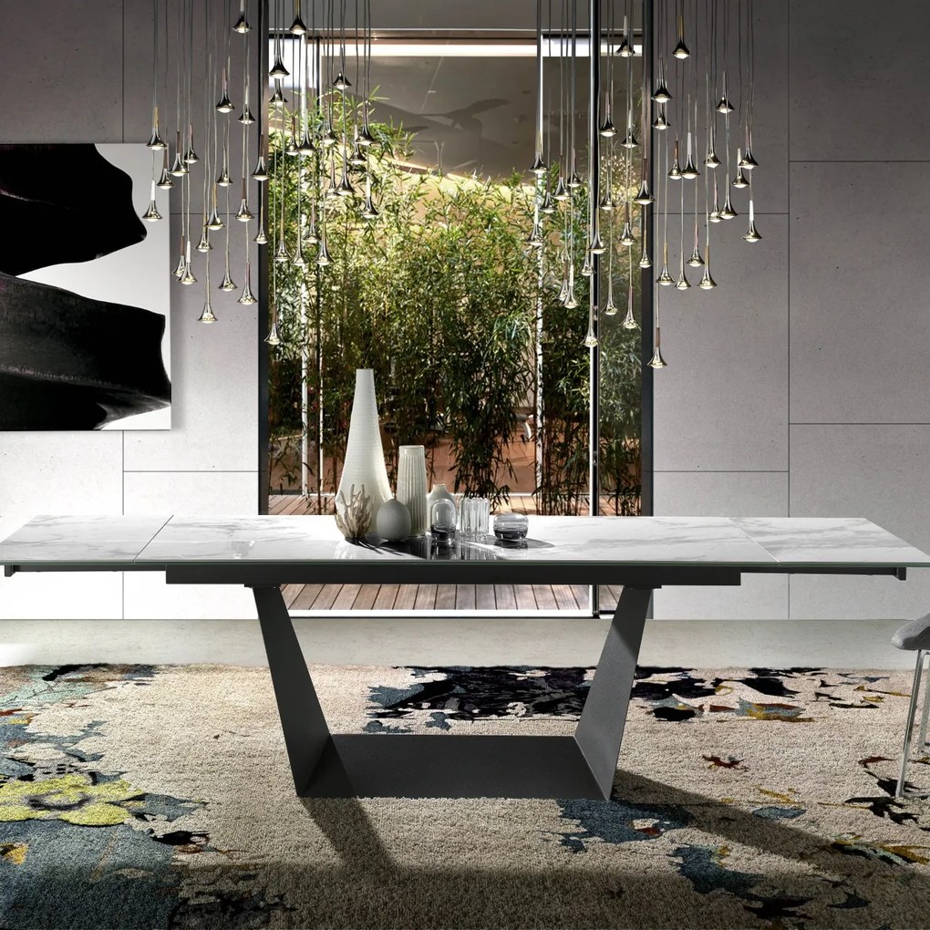 Masa dining extensibila design ultra-modern Ceramic, 180-225-270x90cm AC-DT777