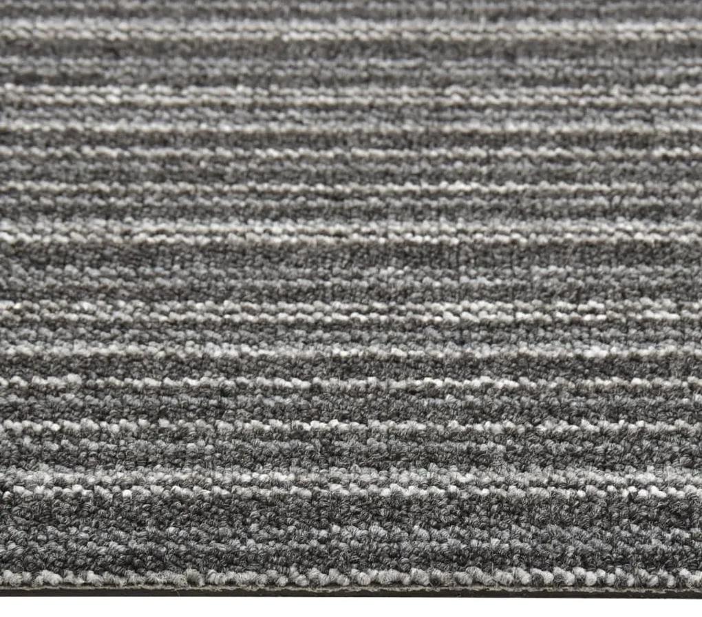 Placi de pardoseala, 20 buc., antracit cu dungi, 50x50 cm, 5 m   striped anthracite, 1