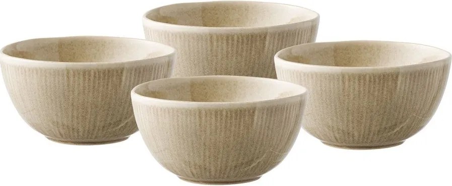 Boluri mici bej 4 buc. pentru supă din gresie 1 l – House Nordic
