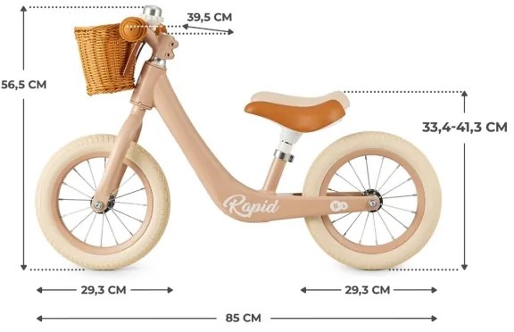 Bicicletă fără pedale KINDERKRAFT SELECT RAPID2 pink