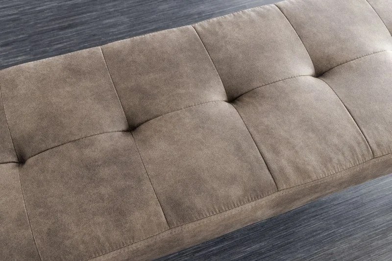 Bancheta tapitata design modern Boutique 100cm, taupe