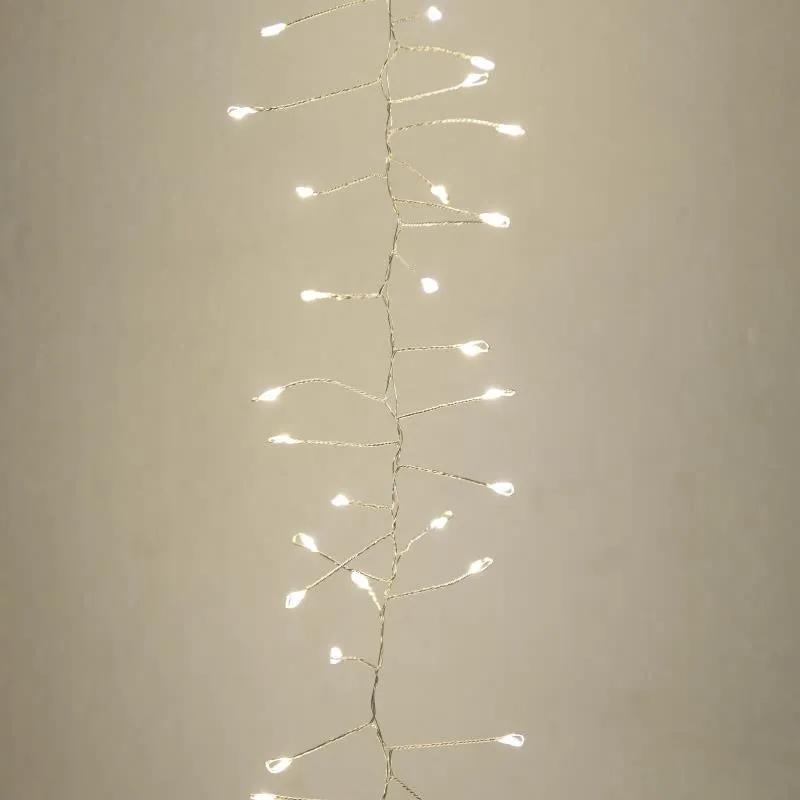 Luminite LED Christmas 300 pcs cu fir argintiu
