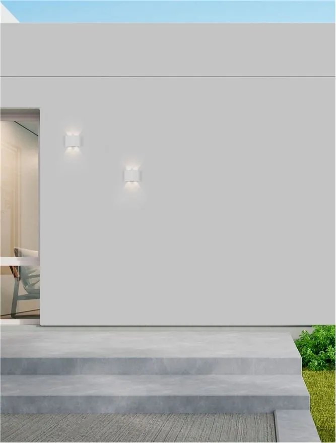 Aplica LED iluminat exterior ambiental IP54 DUOMO alb