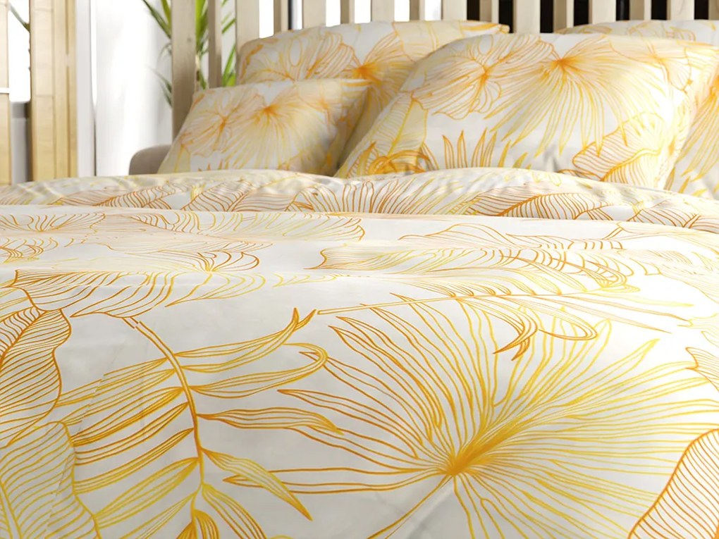 Lenjerie de pat din microfibra PALMERA crem Dimensiune lenjerie de pat: 70 x 80 cm | 140 x 200 cm