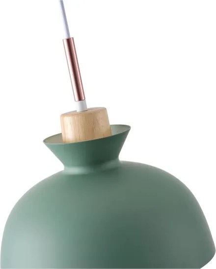 Lustră pe cablu 1xE27/15W/230V verde pr. 28 cm