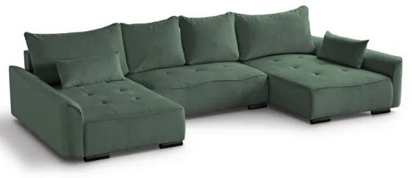 Coltar extensibil U verde inchis Satin