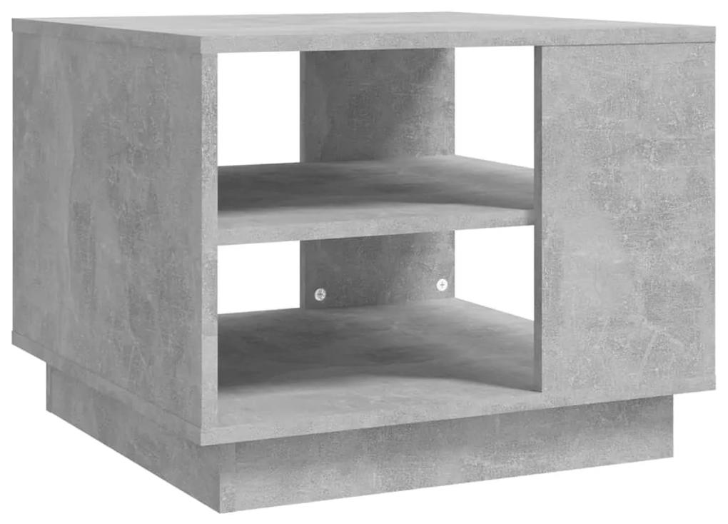 810293 vidaXL Măsuță de cafea, gri beton, 55x55x43 cm, PAL