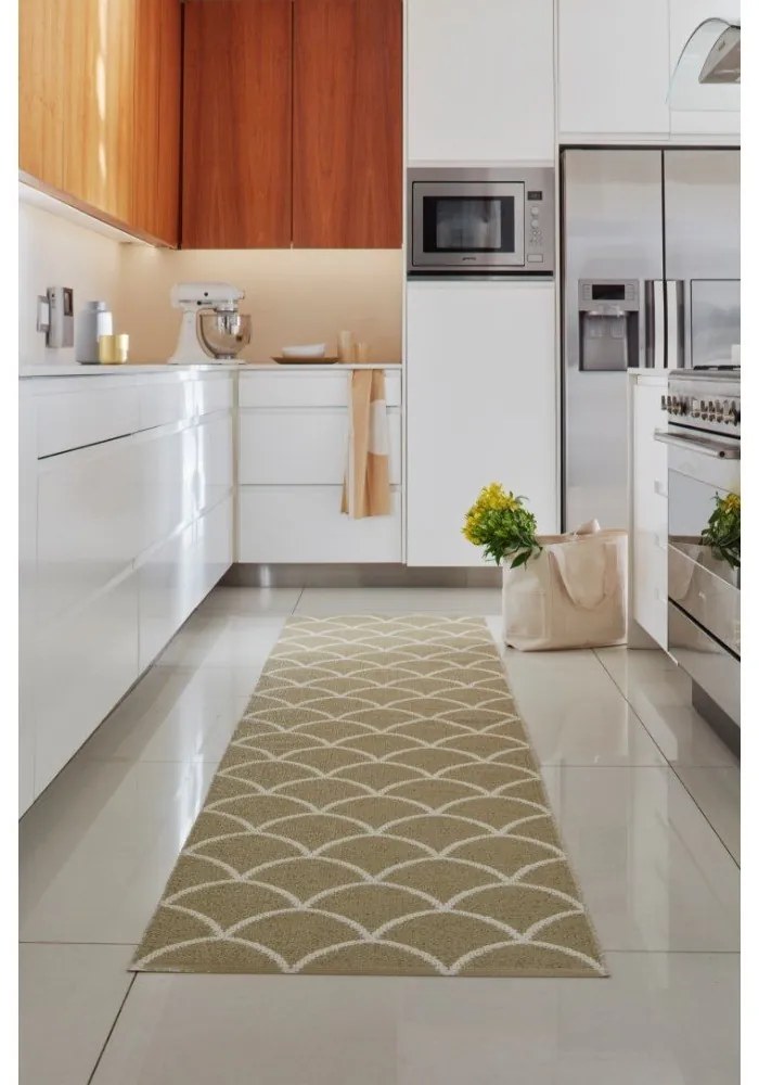 Prosop de vase din amestec de in 46x66 cm Vera Ochre – Pappelina