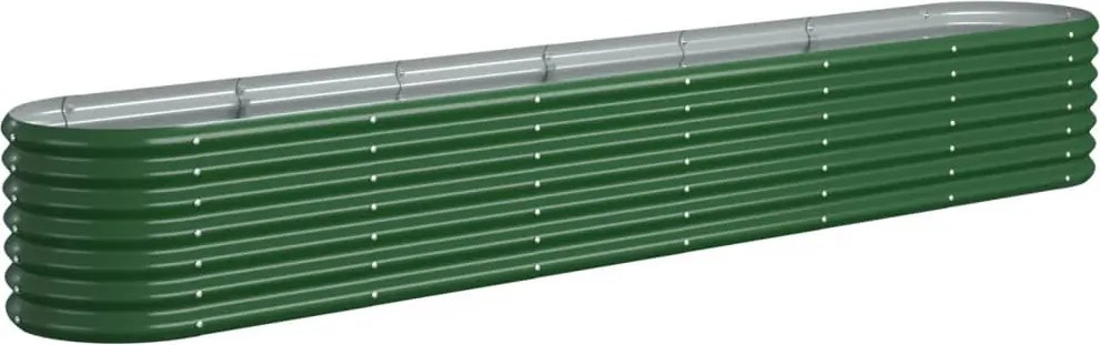 vidaXL Strat înălțat grădină 260x40x36 cm oțel galvanizat