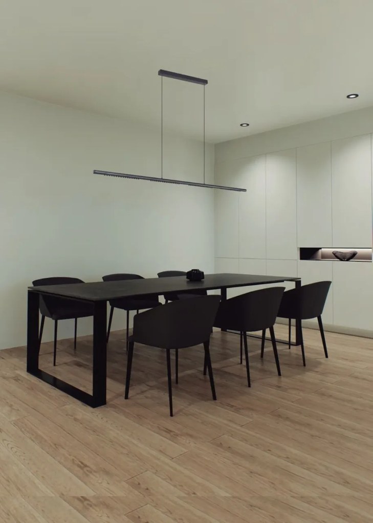 Lustra LED suspendata liniara MECA 28W alb 4000K