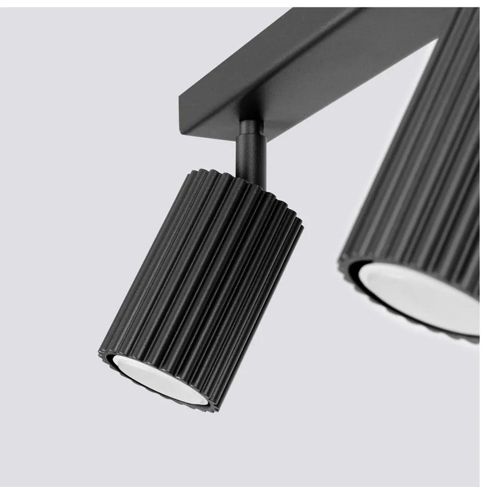 Spot negru 6,5x45 cm Gleam – Sollux