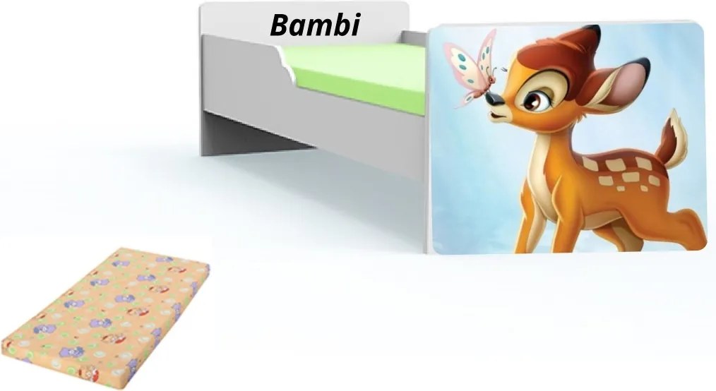 Pat tineret Bambi cu saltea inclusa