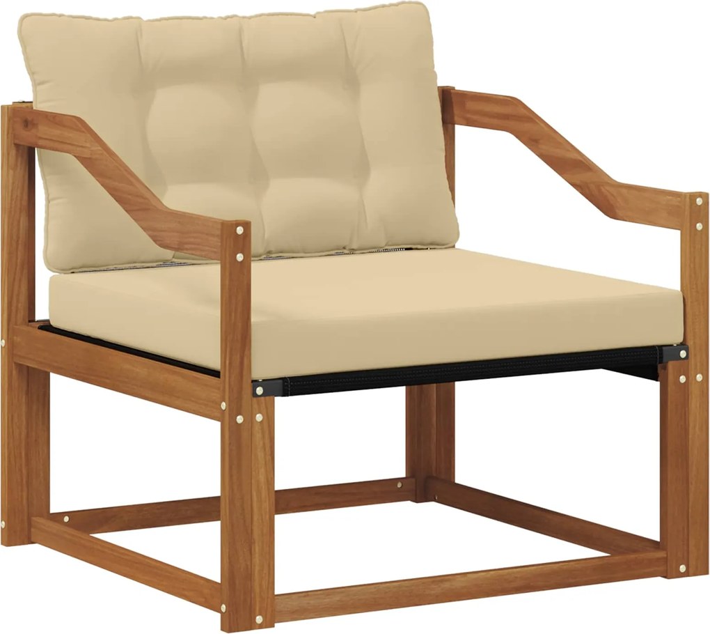 vidaXL Set de canapele de exterior Lemn solid de Acacia și Textilene