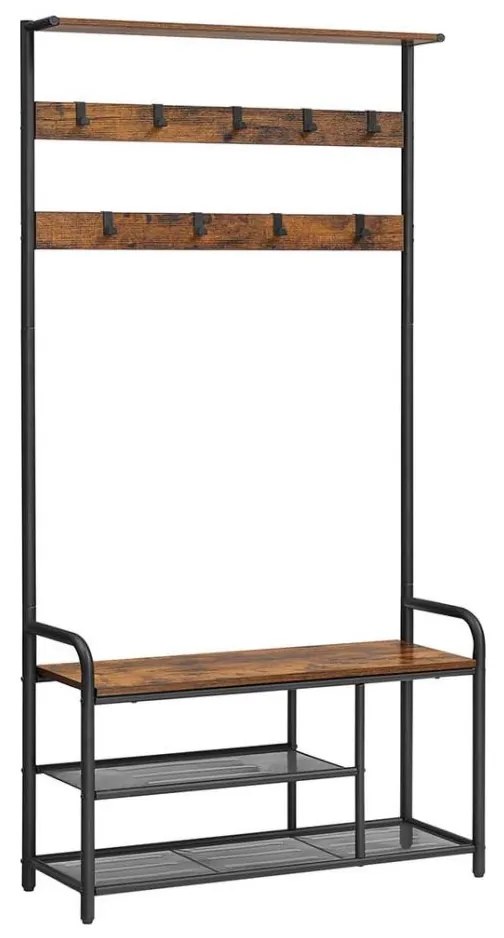 Cuier de podea NAVOR maro/negru