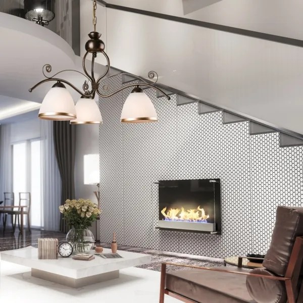 Lustră pe lanț RETRO II 3xE27/60W/230V