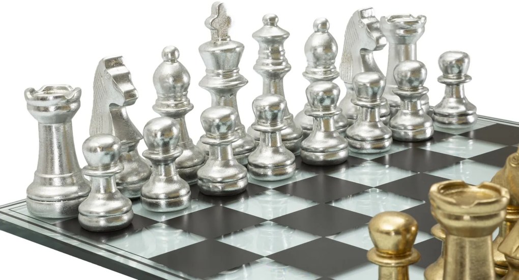 Mauro Ferretti Set Tabla De Sah Negru/Alb Cm 50,5X50,5X12 | Aosom Romania