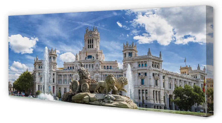 Tablouri canvas Spania Fountain Palace Madrid