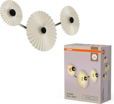Osram - Aplica de perete PLISSEE 3xE27/15W/230V crem