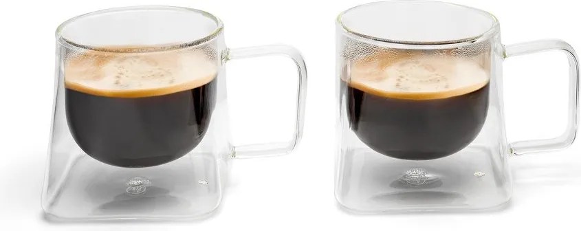 Căni 2 buc. cu perete dublu din sticlă 220 ml Otto – Leopold Vienna