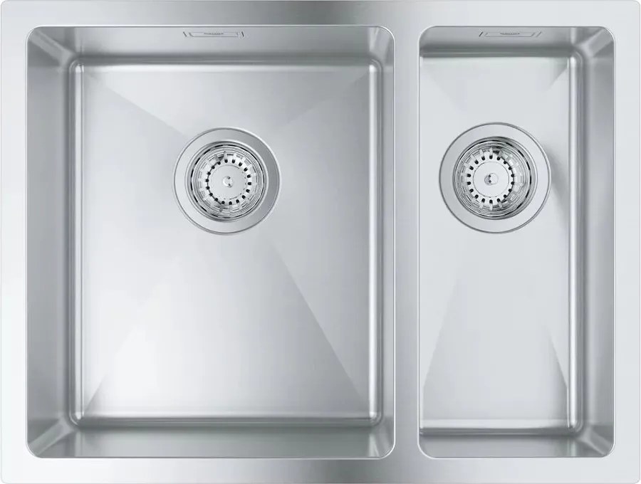 Chiuveta inox Grohe K700U 58.5x44.1 cm 2 cuve orientare stanga