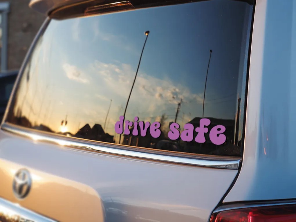 Autocolant pentru oglindă S37 – Drive safe