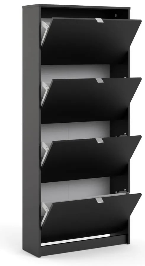 Pantofar negru cu deschidere înclinată Shoes – Tvilum