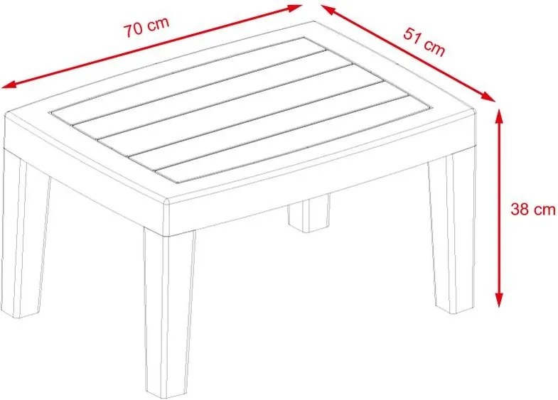 Set mobilier din ratan Avenberg IBERIA - ratan negru