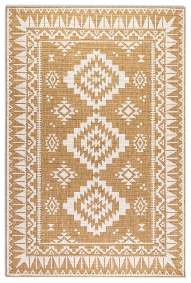 Covor de exterior galben ocru/crem 160x230 cm Gemini – Elle Decoration