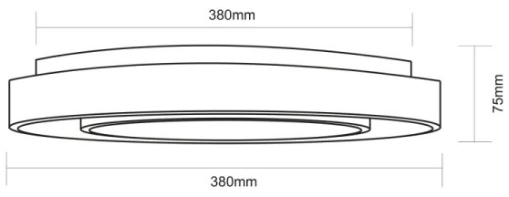 Plafonieră LED RGB dimabilă SULLY LED/24W/230V Globo 41368-24 + telecomandă