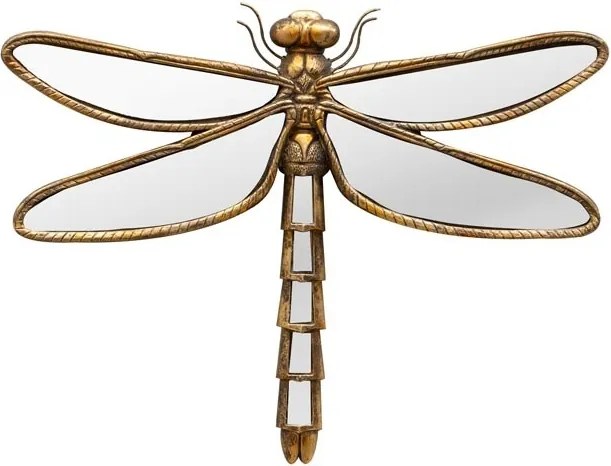 Oglinda decorativa, de perete, din rasina, Dragonfly