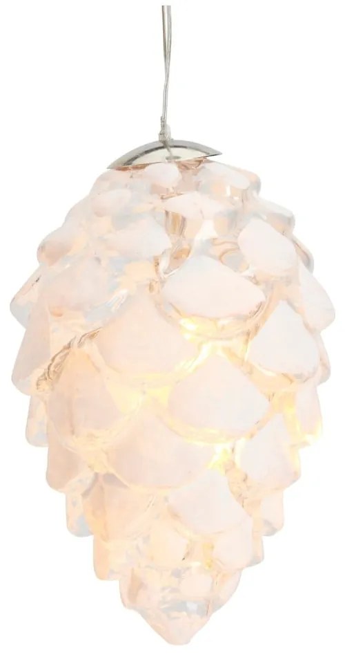 Decorațiune luminoasă de Crăciun albă suspendată ø 5 cm Celina – Sirius