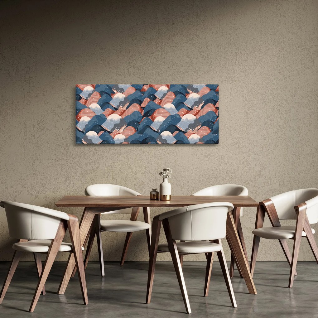 Tablou - Valuri și dealuri (120x50 cm)