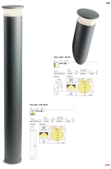 Aplică LED de exterior Redo 90073 ALGON LED/9W/230V IP65 negru