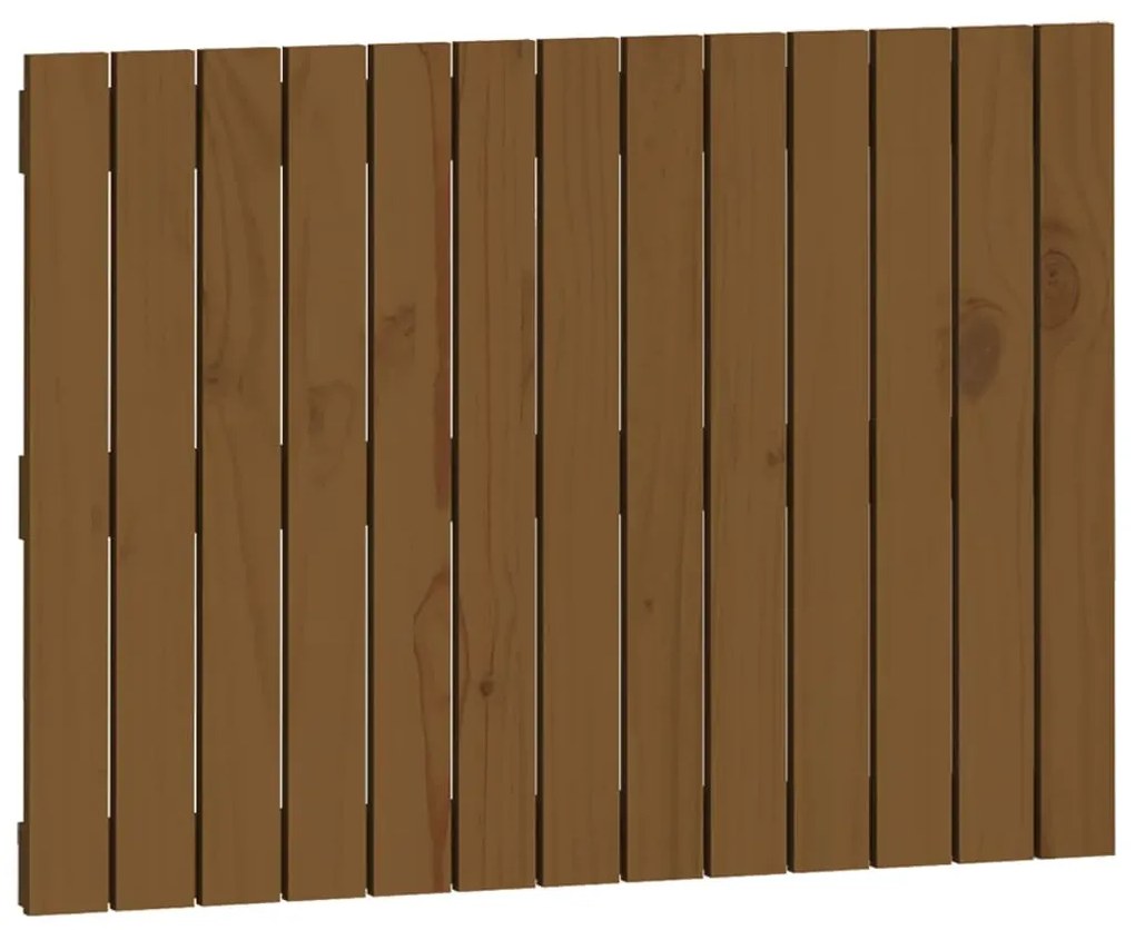 824856 vidaXL Tăblie de pat pentru perete, maro miere, 82,5x3x60 cm