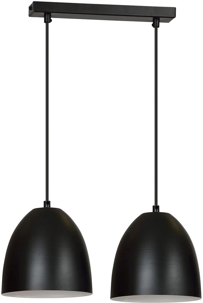 Emibig Lenox lampă suspendată 2x60 W alb-negru 391/2