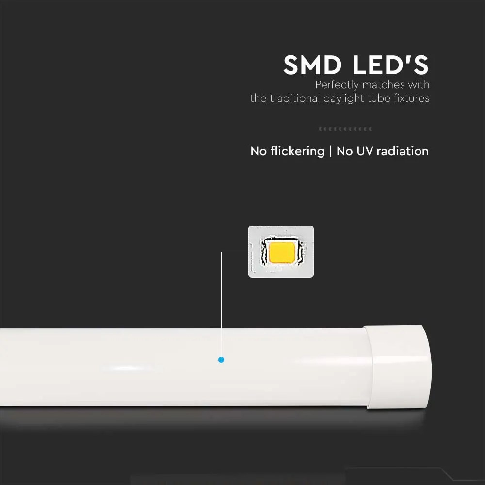 Corp de iluminat liniar cu LED 40W, 4800lm, V-TAC, 120cm, lumina rece(6500 K)