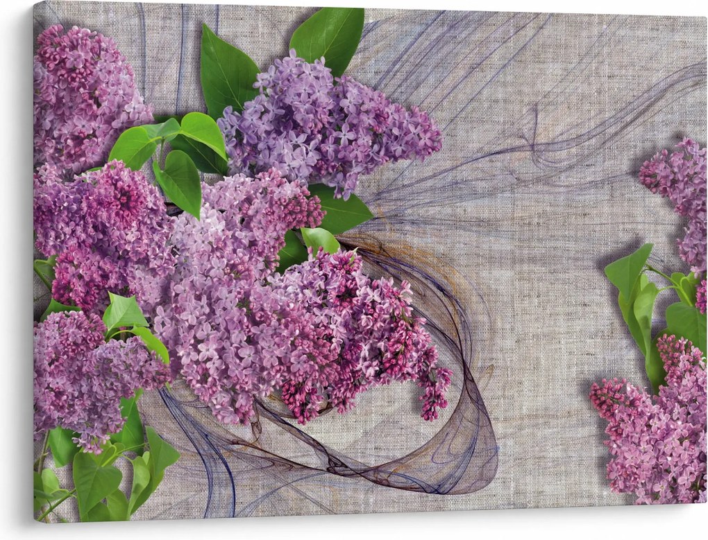 Tablou - Flori de liliac (70x50 cm)
