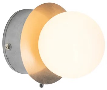 Aplică de perete din oțel IP44 cu întrerupător - Cederic