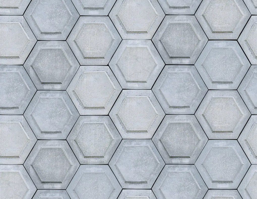 Tapet Concrete Hexagon, Rebel Walls