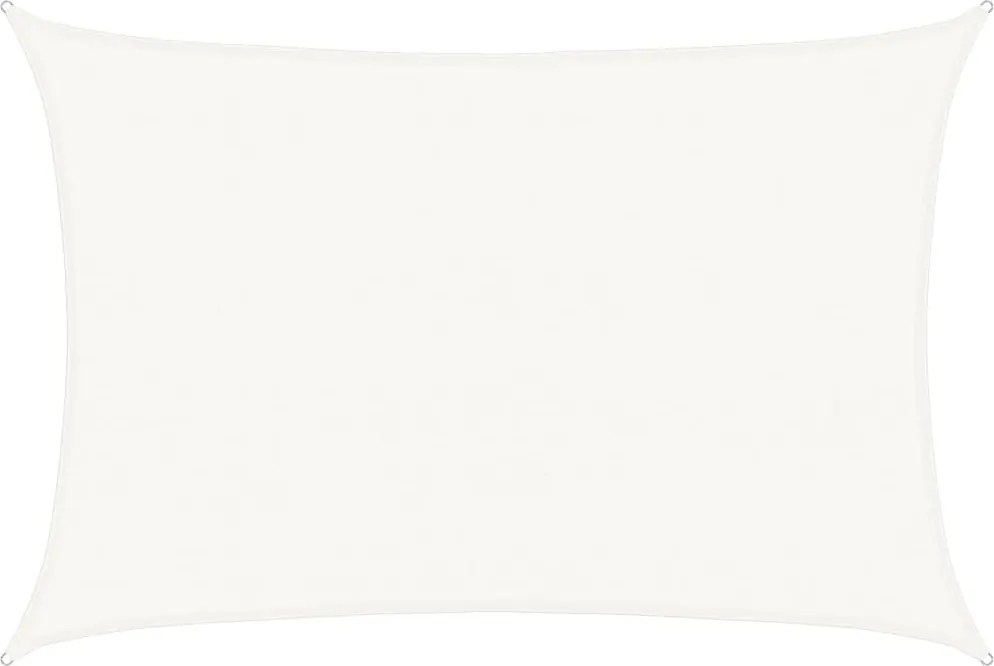 vidaXL Pânză parasolar, alb, 4 x 5 m, HDPE, 160 g/m²